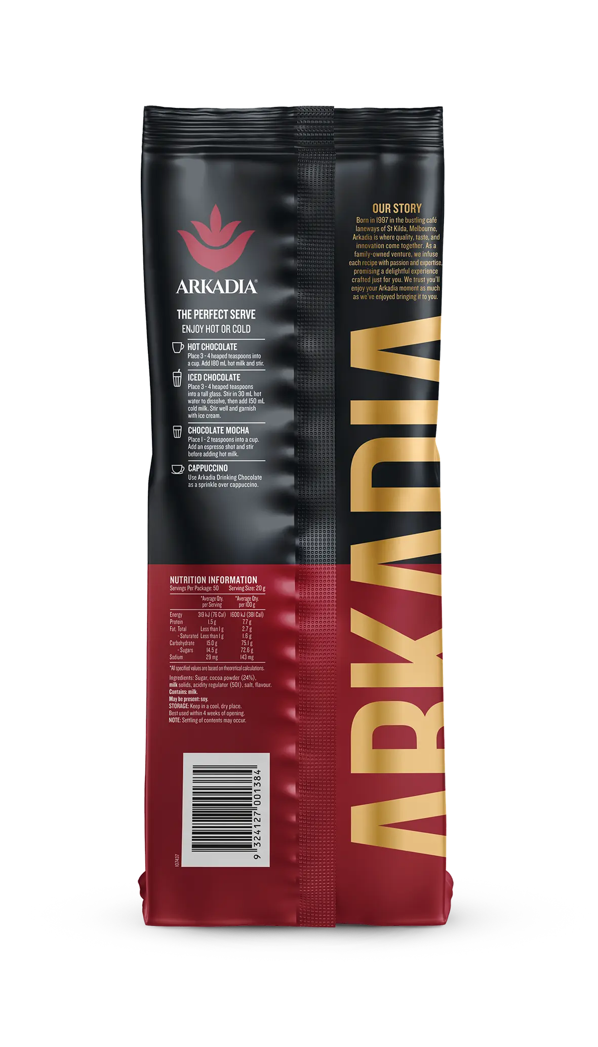 Drinking Chocolate 24% Cocoa Arkadia